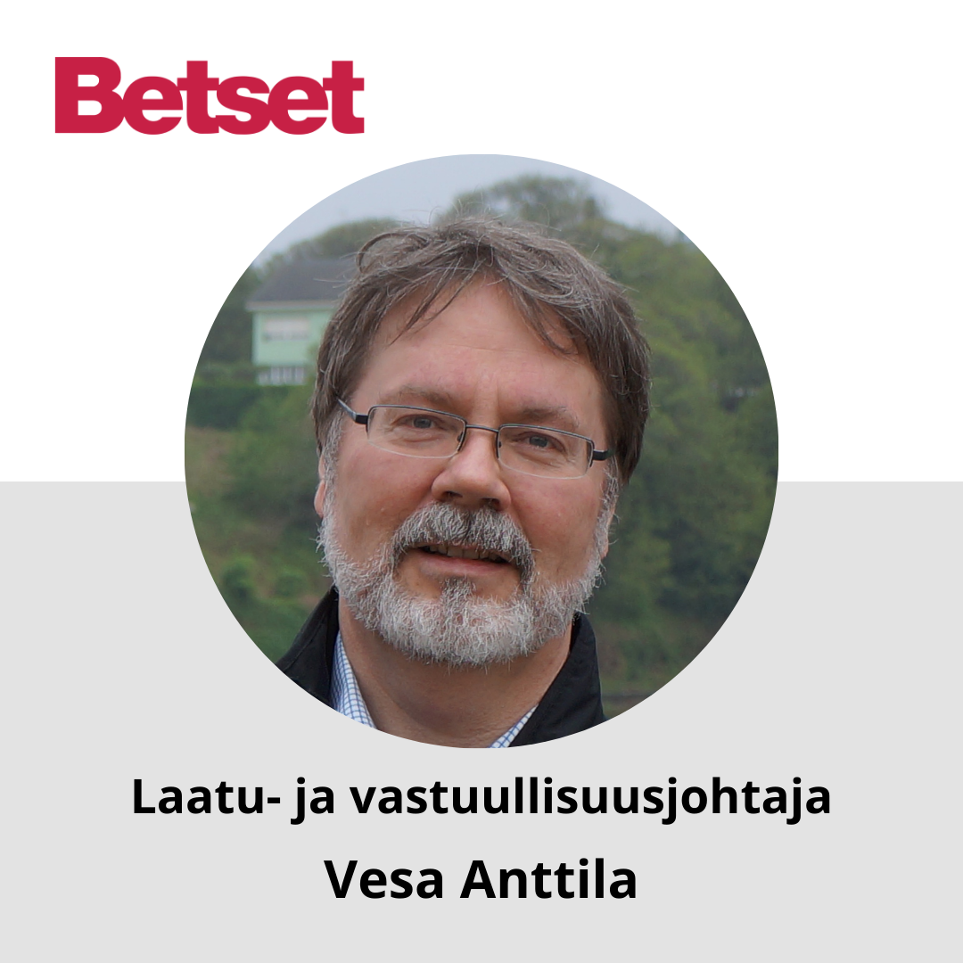 Laatu- ja vastuullisuusjohtaja